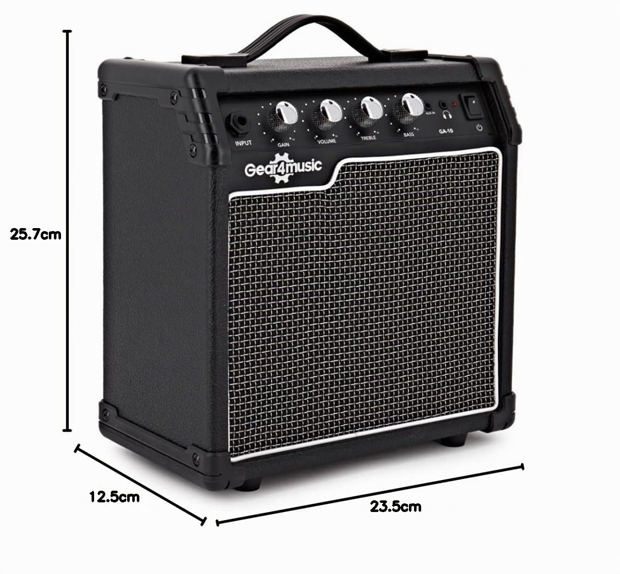 Ampli d'entraînement pour guitare électrique compact 10 W par Gear4music