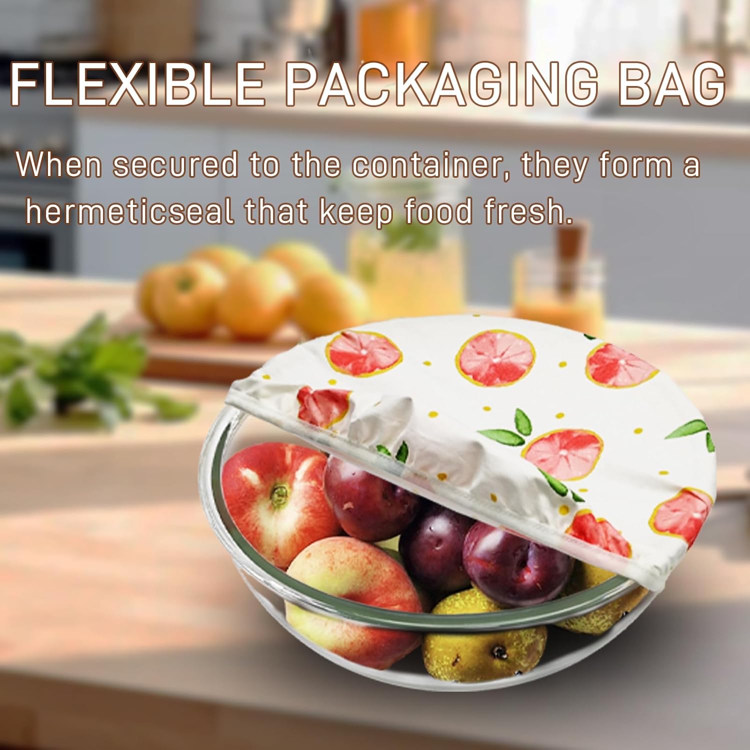 6.5Quart Large Glass Bowl with Lid for Sourdough Bread Making, 12.3 Inch Clear Glass Salad Cooking Bowls for Kitchen Salad Bread Storage, For Prepping, Marinating & Brining Kimch - Image 5