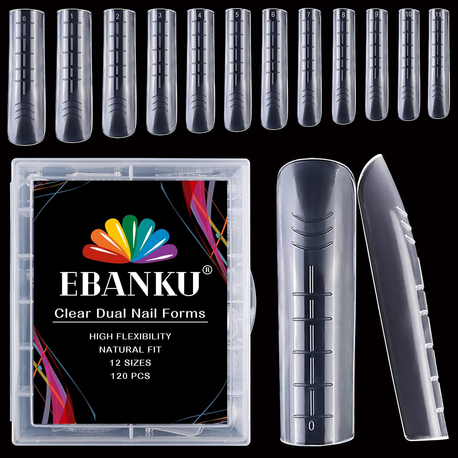2 Repose-Bras Pour Ongles EBANKU Carré Noir - Support Ergonomique Antidérapant
