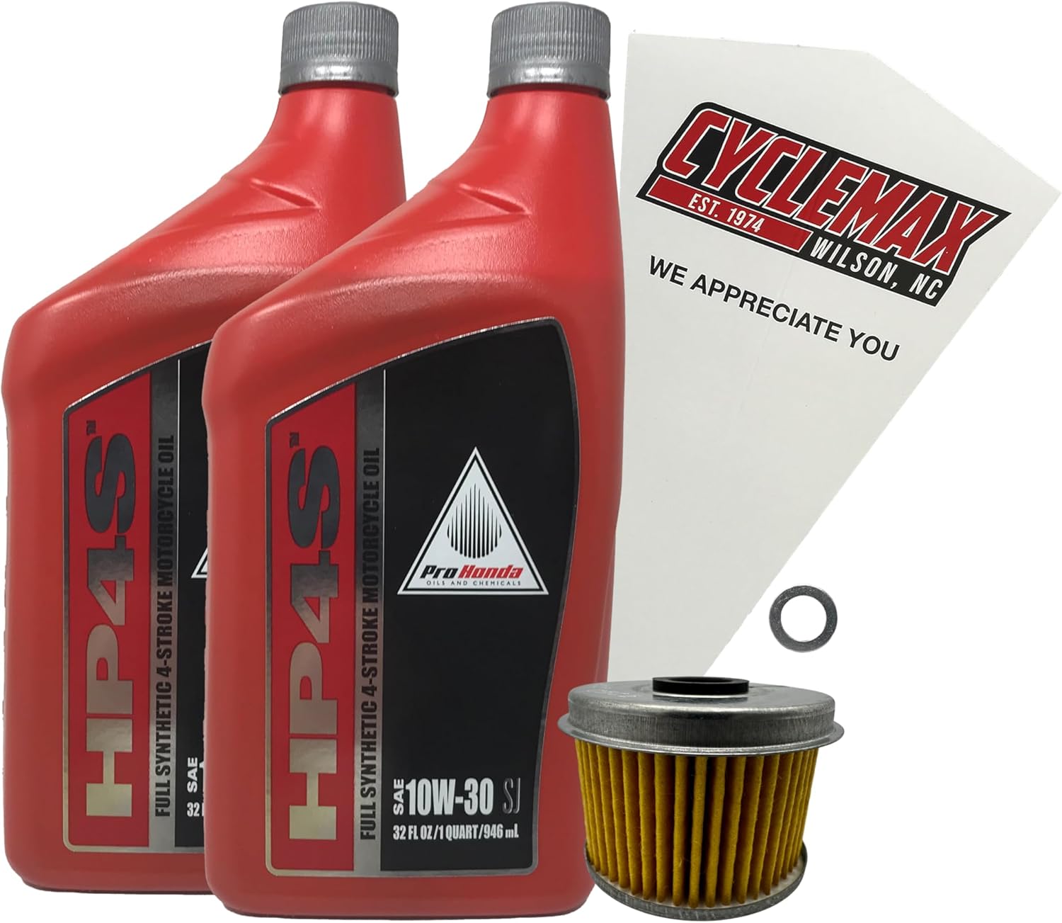 Cyclemax Full Synthetic Oil Change Kit compatible with 2022-2025 Honda Rebel 300 CMX300