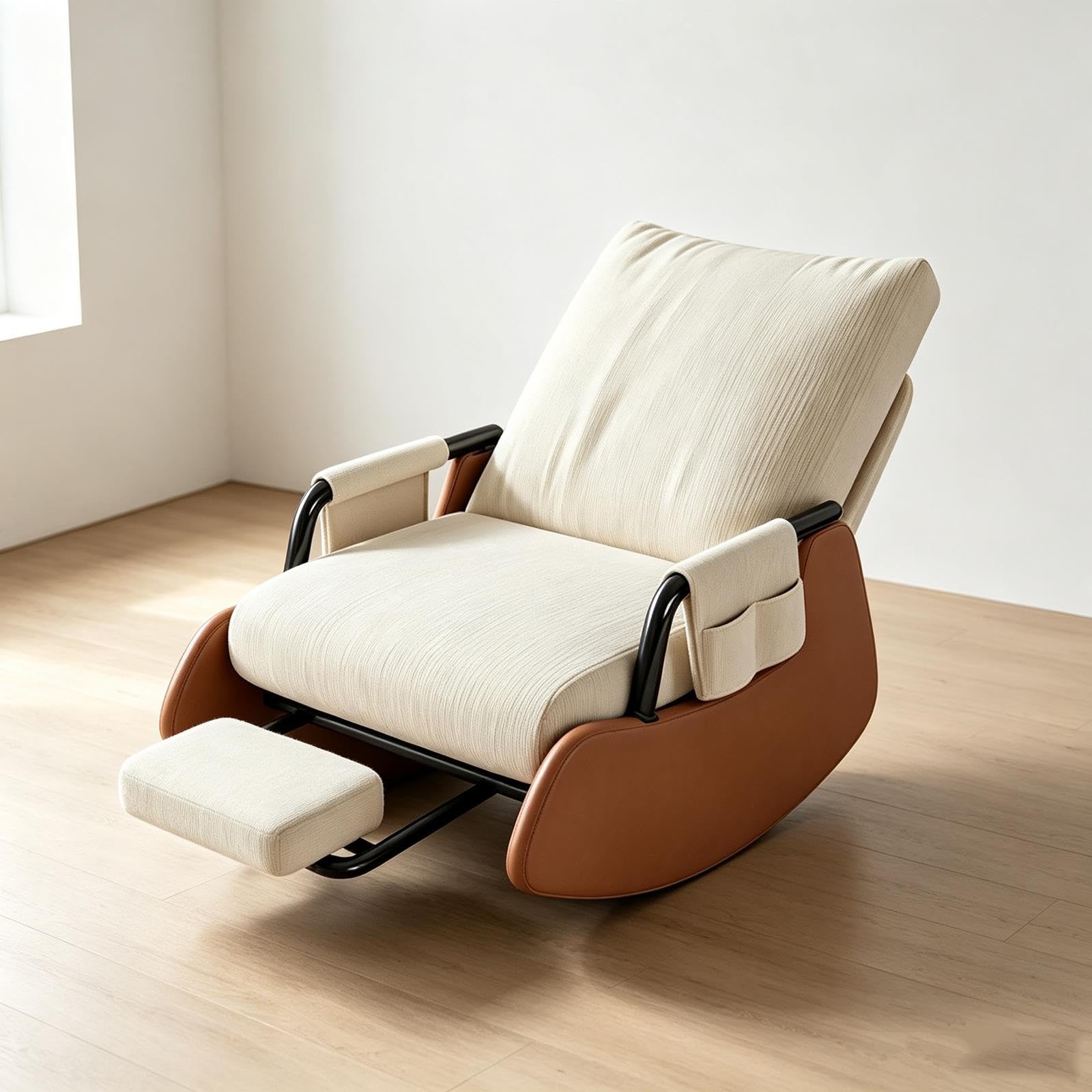 Fauteuil inclinable à Bascule avec Repose-Pieds, Planeur Ergonomique