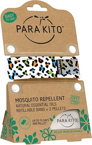 Miniatura 6 de PARA'KITO Pulsera de protección contra insectos y insectos, calcomanías para mosquitos, alternativa a espray de insectos, esenciales de verano,