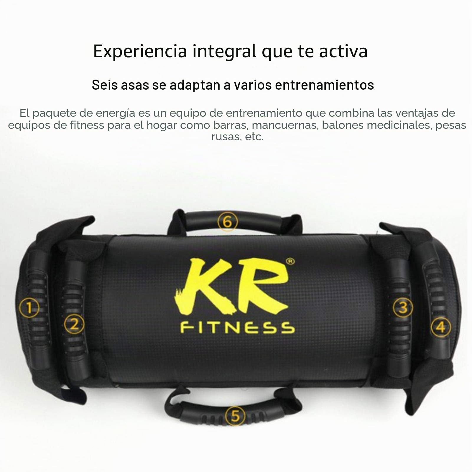 Sandbag - 5kg 10kg 15kg 20 Kg Saco De Arena Fitness - Power Bag con 6 Asas Y Cremallera para Levantamiento De Pesas, Levantamiento De Pesas, Ejercicio, Carrera (1pcs/Color Al Azar) Gifts