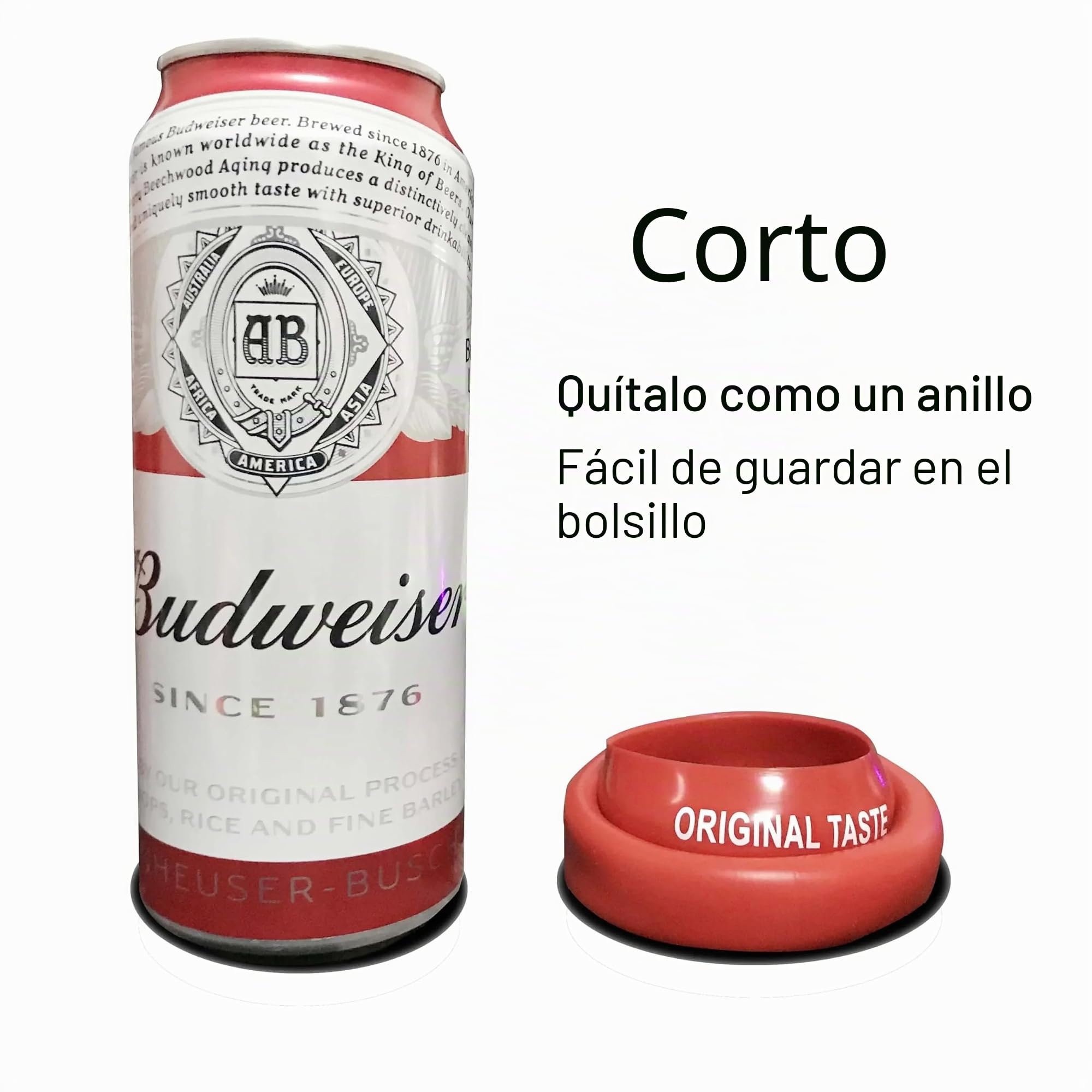 Funda para botella de cerveza de cola para cerveza, funda para botella de cerveza, bolsa térmica compatible con viajes de camping, senderismo, Hide a lata, 2 unidades de 500 ml, rojo