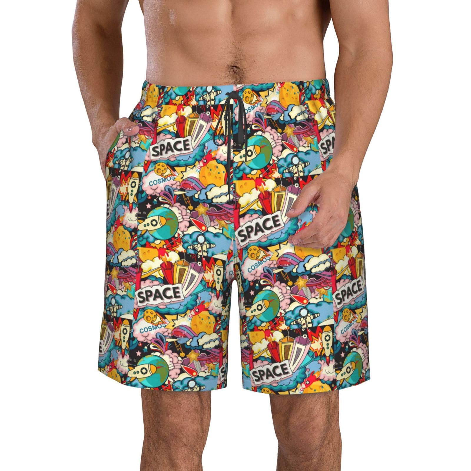 Pantalones cortos con forro de malla transpirable y secado rápido para verano 8