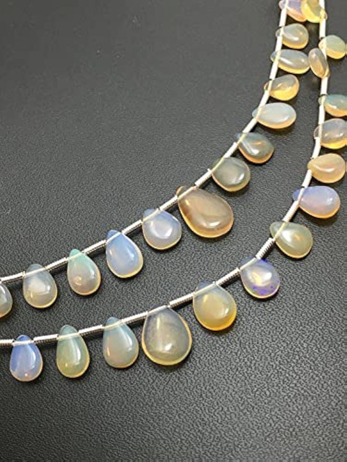 Opale d'Éthiopie naturelle perles poires briolettes 5-10mm création bijoux