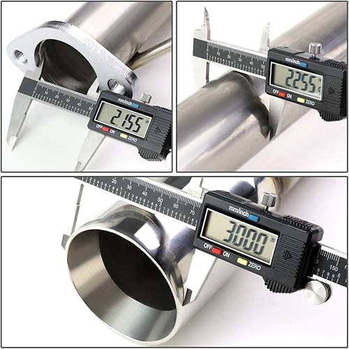 Miniatura 3 de Auto Dynasty Sistema de escape redondo de doble pared con punta de silenciador Catback de 3 pulgadas compatible con Scion Corolla iM 16-18