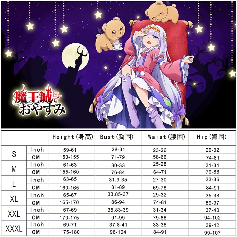 Charous Anime Sleepy Princess In The Demon Castle Cosplay Syalis Kostüm,JK Lolita Rock Anzug Für Festival Cosplay