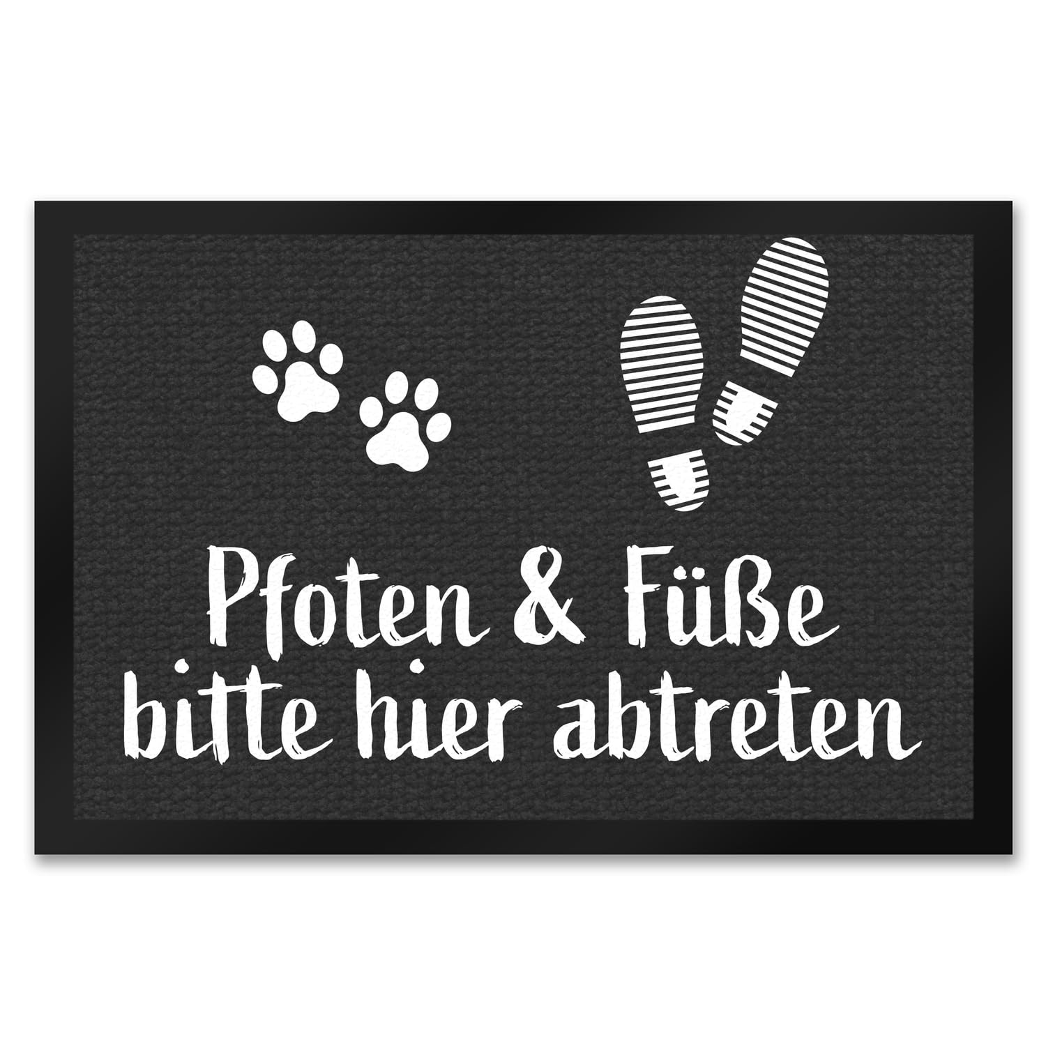 trendaffe - Pfoten & Füße Bitte Hier abtreten Fußmatte XXL