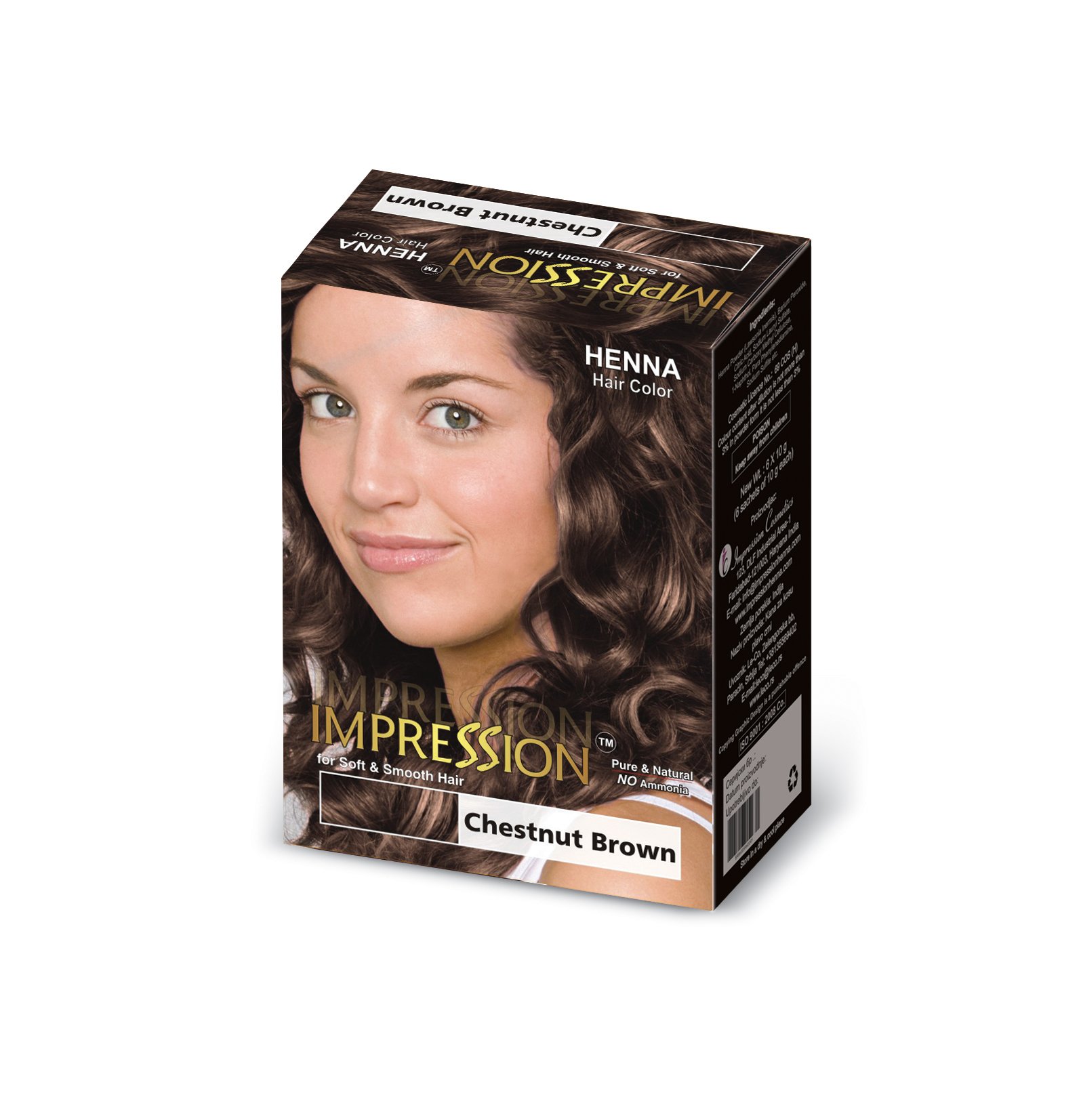 Impression Chestnut Brown Henna Based Hair Colour (300g)-image-36