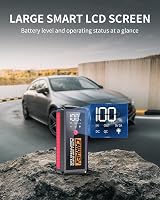 CARHEV JS-02 Autós Indításrásegítő Powerbank 2500A, 21800mAh - 8.0L Benzin/Dízel Motorokhoz, LED Lámpával, USB Gyorstöltéssel, IP65 Védelem 4