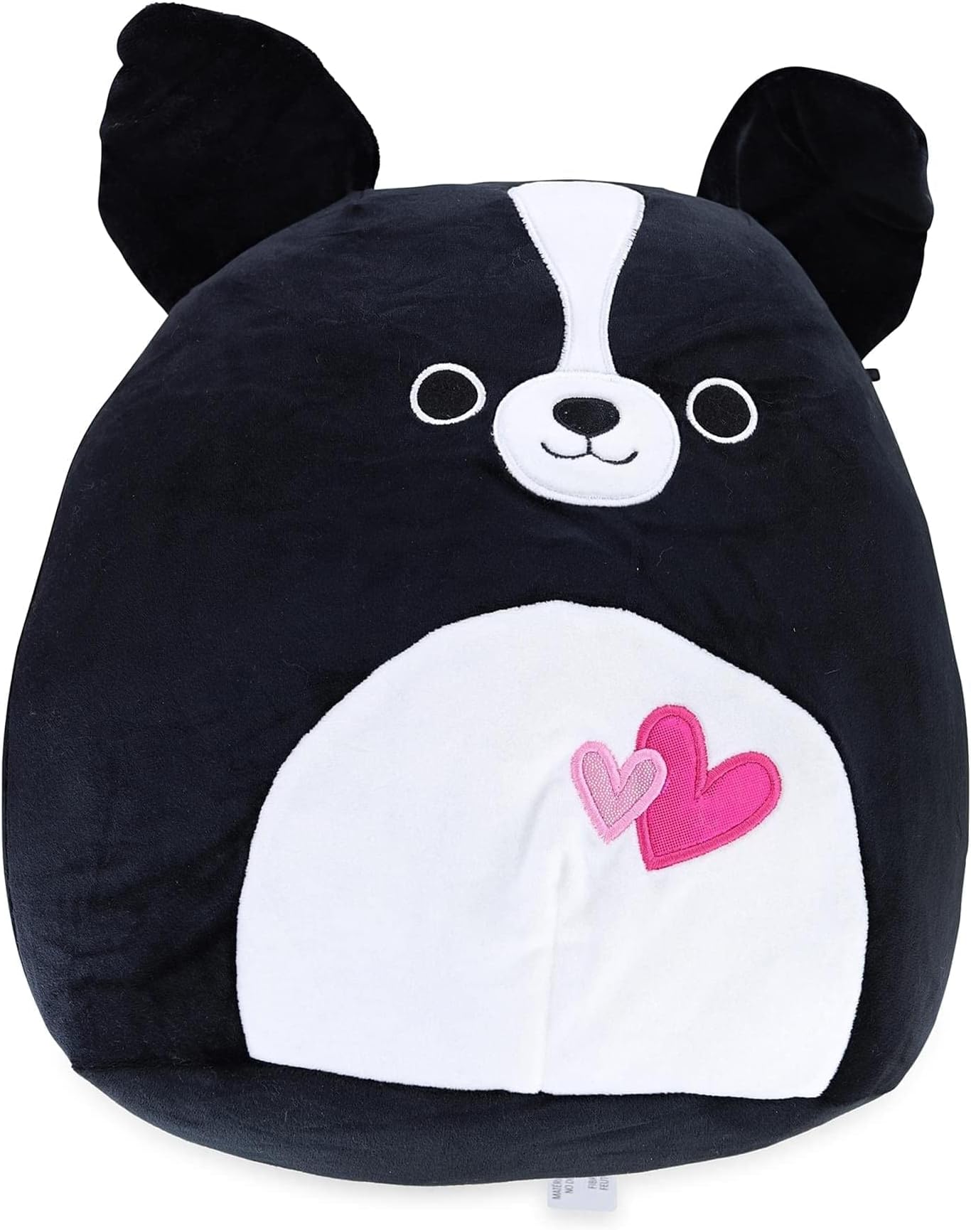 Squishmallows Official Kellytoy Valentine's 12 inch Tommy Boston Terrier Dog Plush Squishy Stuffed Toy Animal