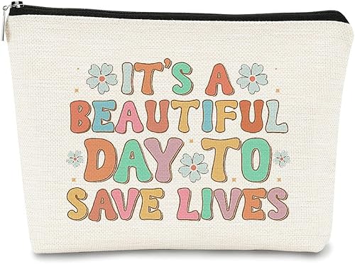 Miniatura 1 de Bolsa de maquillaje para enfermera, bolsa de cosméticos de enfermería de leopardo rosa, regalo para adolescentes y mujeres, regalos de