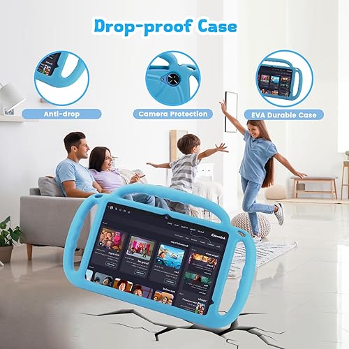 Miniatura 9 de Azeyou Tableta para niños Android 15 de 10 pulgadas para niños, 12 GB de RAM, 64 GB de ROM (1 TB expandible) con funda, batería de 6000 mAh,