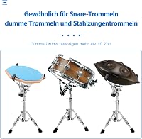 aleawol Állítható Dobszínpad 40-55 cm, Duplán Merevített Snare Drum Stand Acél Nyelvdobhoz 3