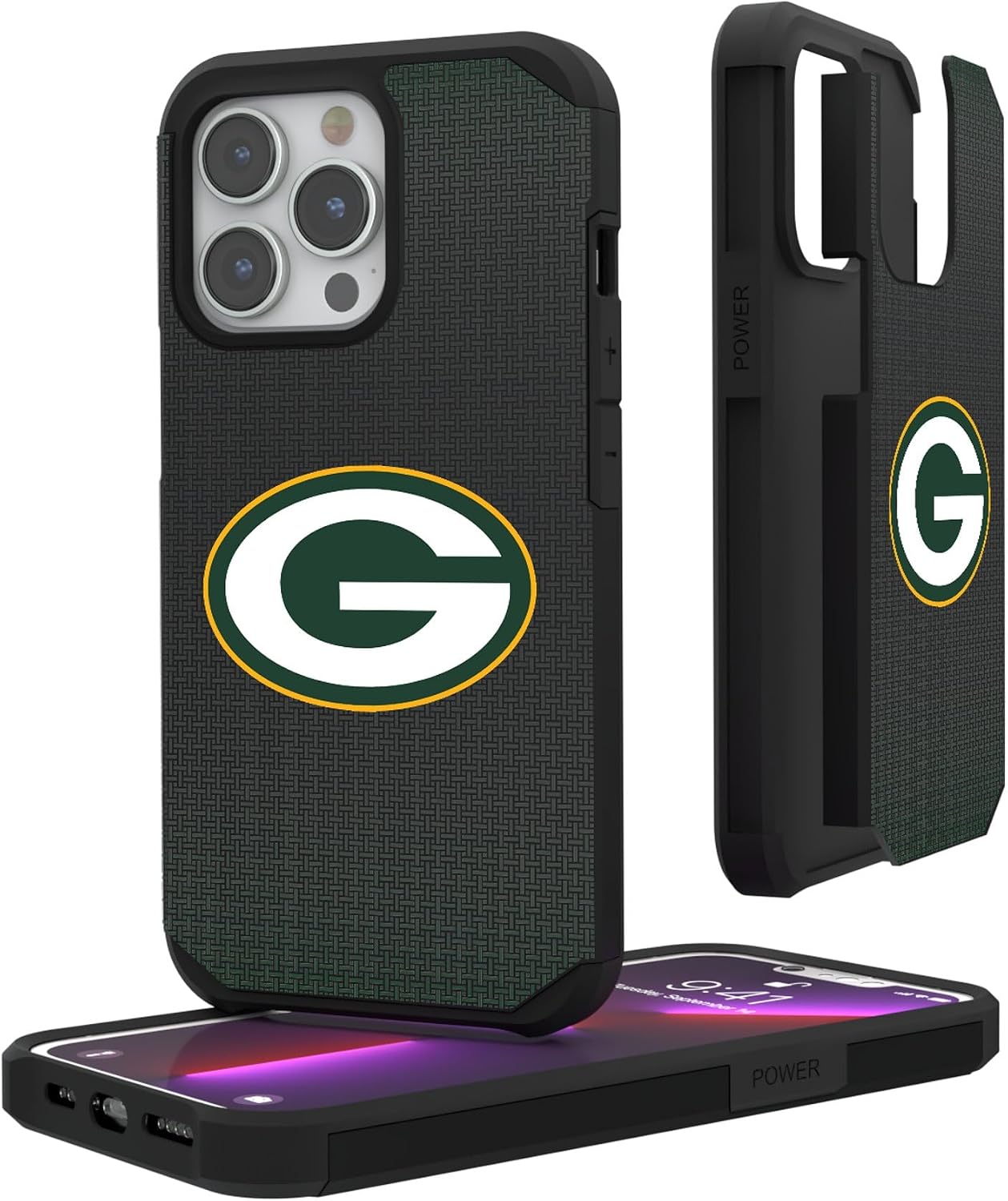 Keyscaper Green Bay Packers Linen Logo Rugged Case for iPhone