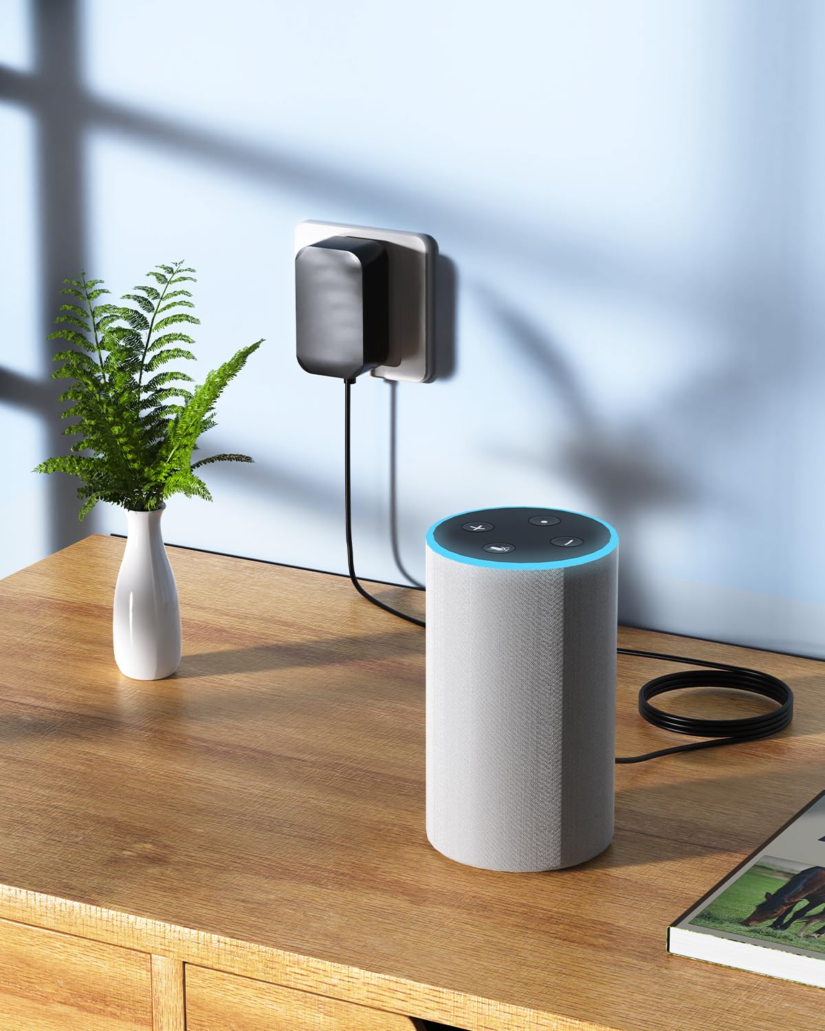 Zasilanie 21 W Ładowarka do Alexa Echo 15 V 1,4A Kabel 1,8 m | dla Echo 1. 2. Gen Echo Show 1st Gen Echo Plus 1st Gen Fire TV 2nd Gen Echo Look Echo Link Zasilacz Ładowarka sieciowa