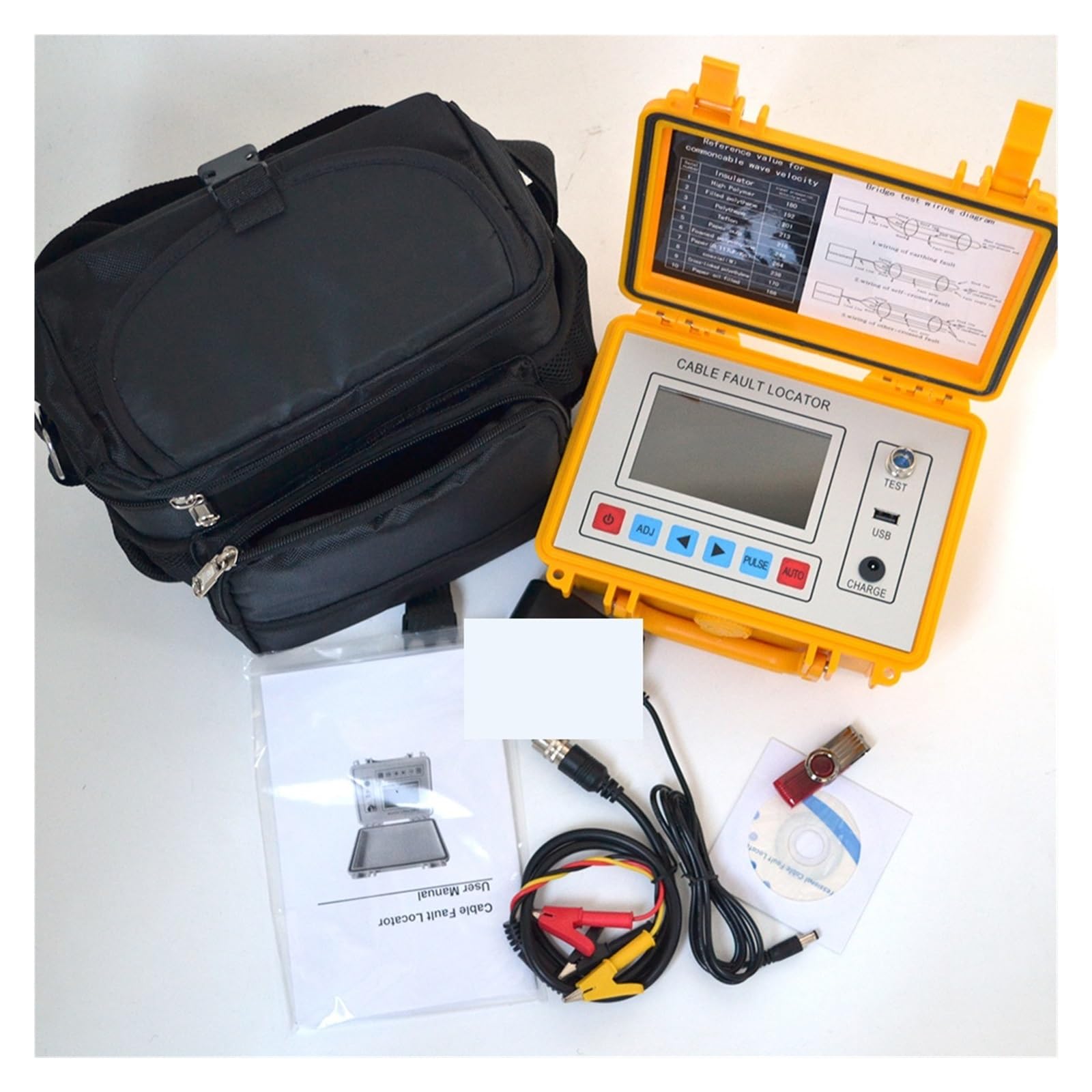Tester per Cavi, Localizzatore Intelligente Di Guasti Ai Cavi, Strumento Portatile Da Campo Che Funziona Con Metodi TDR E Bridge