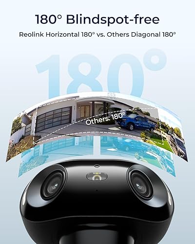 Miniatura 2 de REOLINK Argus 4 Pro - Cámaras de seguridad solares de doble lente 4K de 180 inalámbricas para exteriores, visión nocturna ColorX de 8MP para