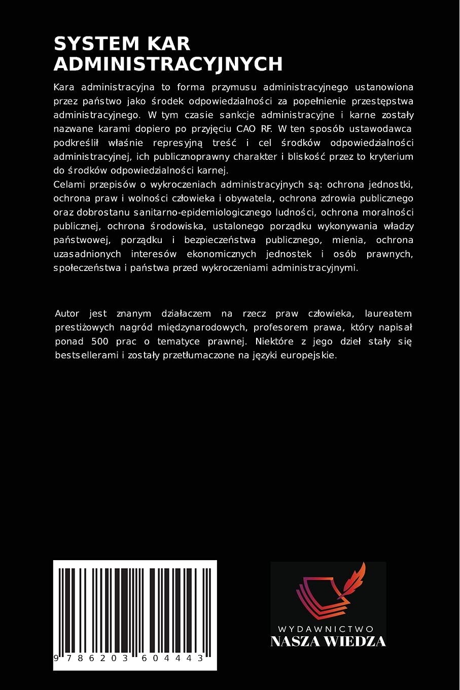 SYSTEM KAR ADMINISTRACYJNYCH: Podr¿cznik naukowy i praktyczny