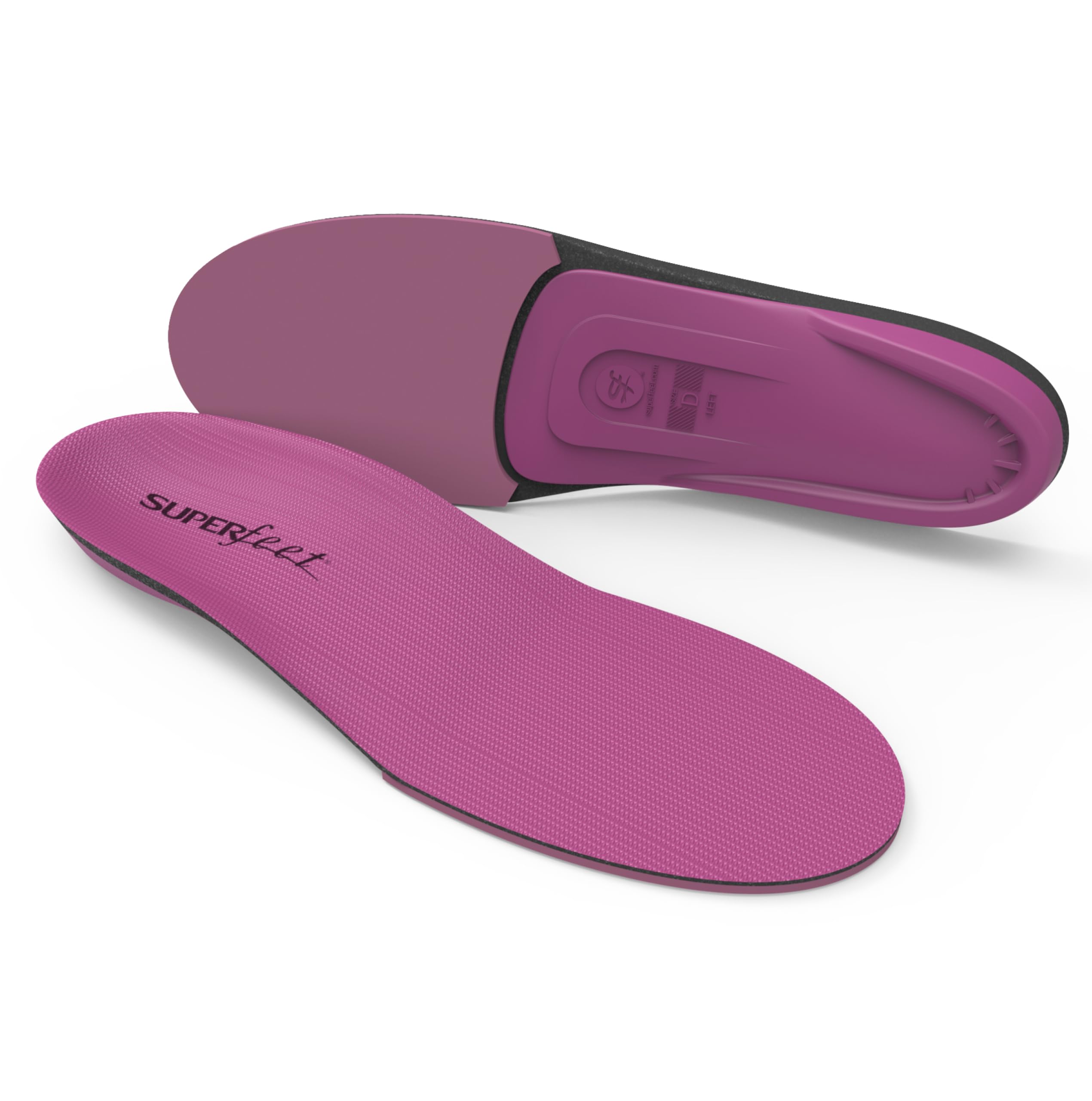 superfeet Berry, Womens Comfort High Impact Sport Running and Walking Shoe Orthotic Insole, Womens, Berry