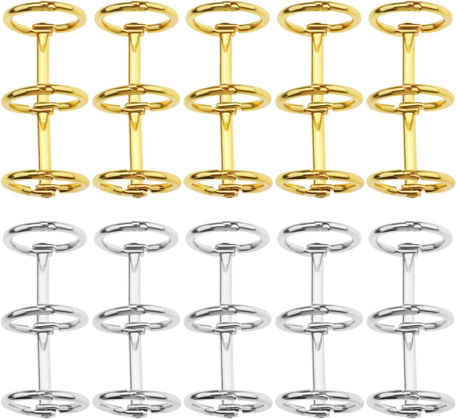 Uniclife Anneaux De Reliure à Feuilles Mobiles 5 Cm Anneaux De Livre En