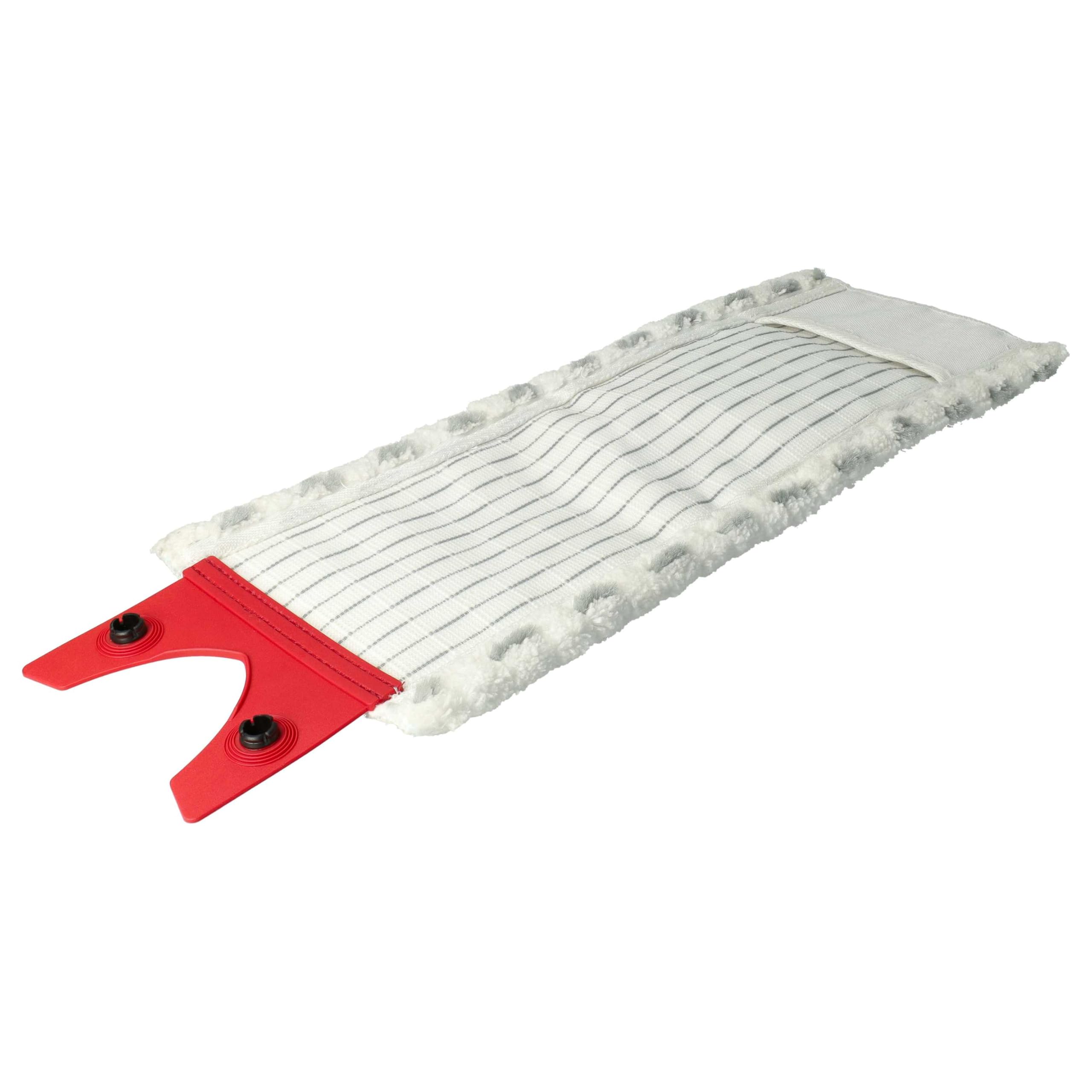 vhbw 10x Cabezal fregona Compatible con Vileda 1-2 Spray fregona - Repuesto, Microfibra, Gris/Blanco
