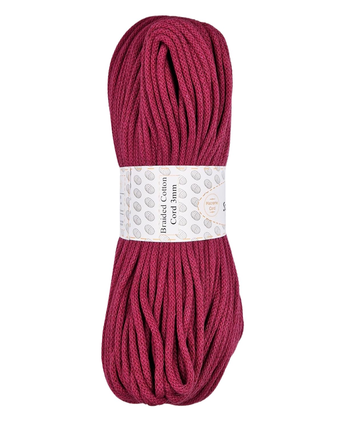 Sznurkomania, katoenen koord 3mm 100m, 46 kleuren, hakenkoord