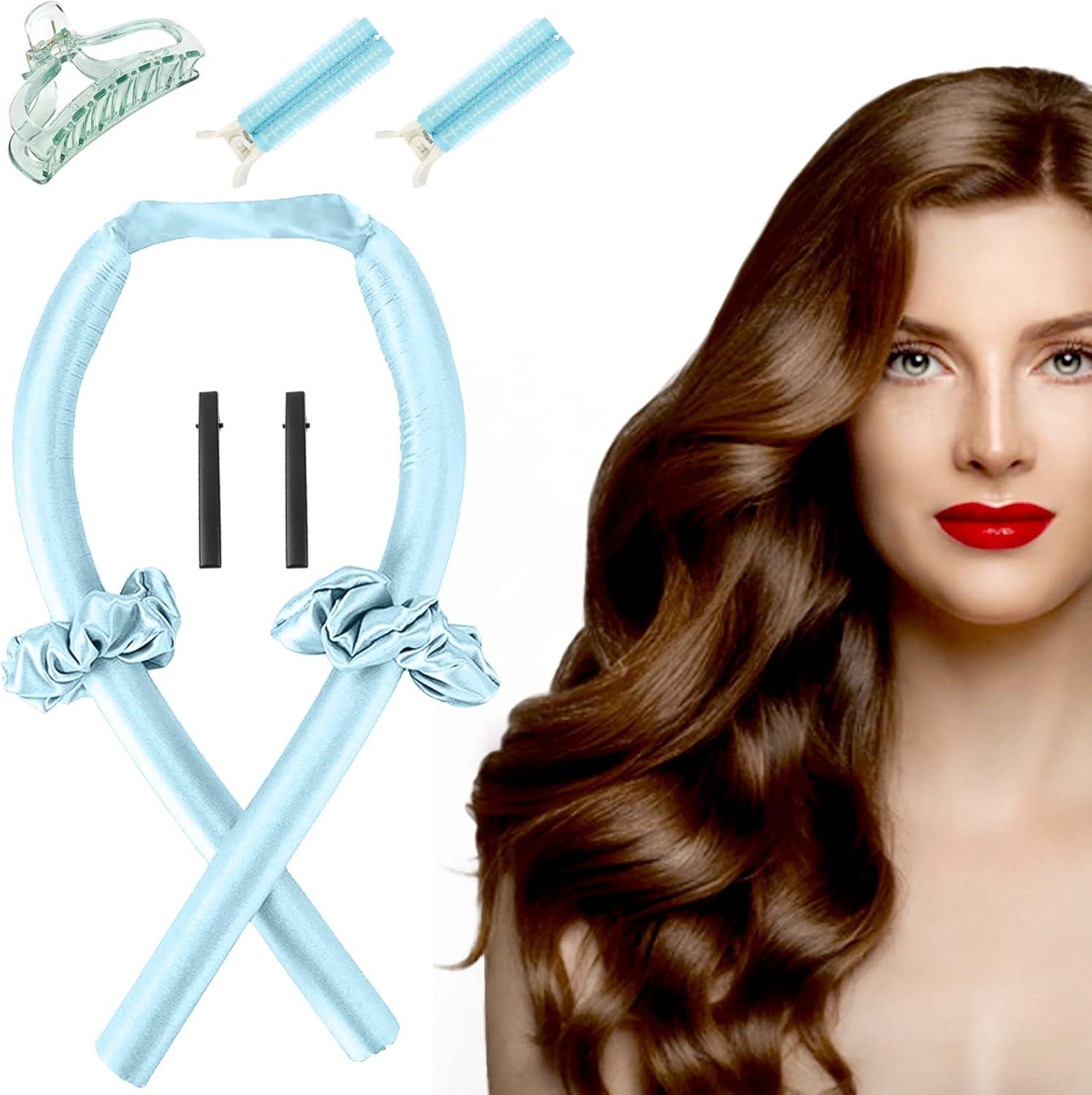 TIK Tok Heatless Hair Curlers for Long Hair,Heatless Curling Rod
