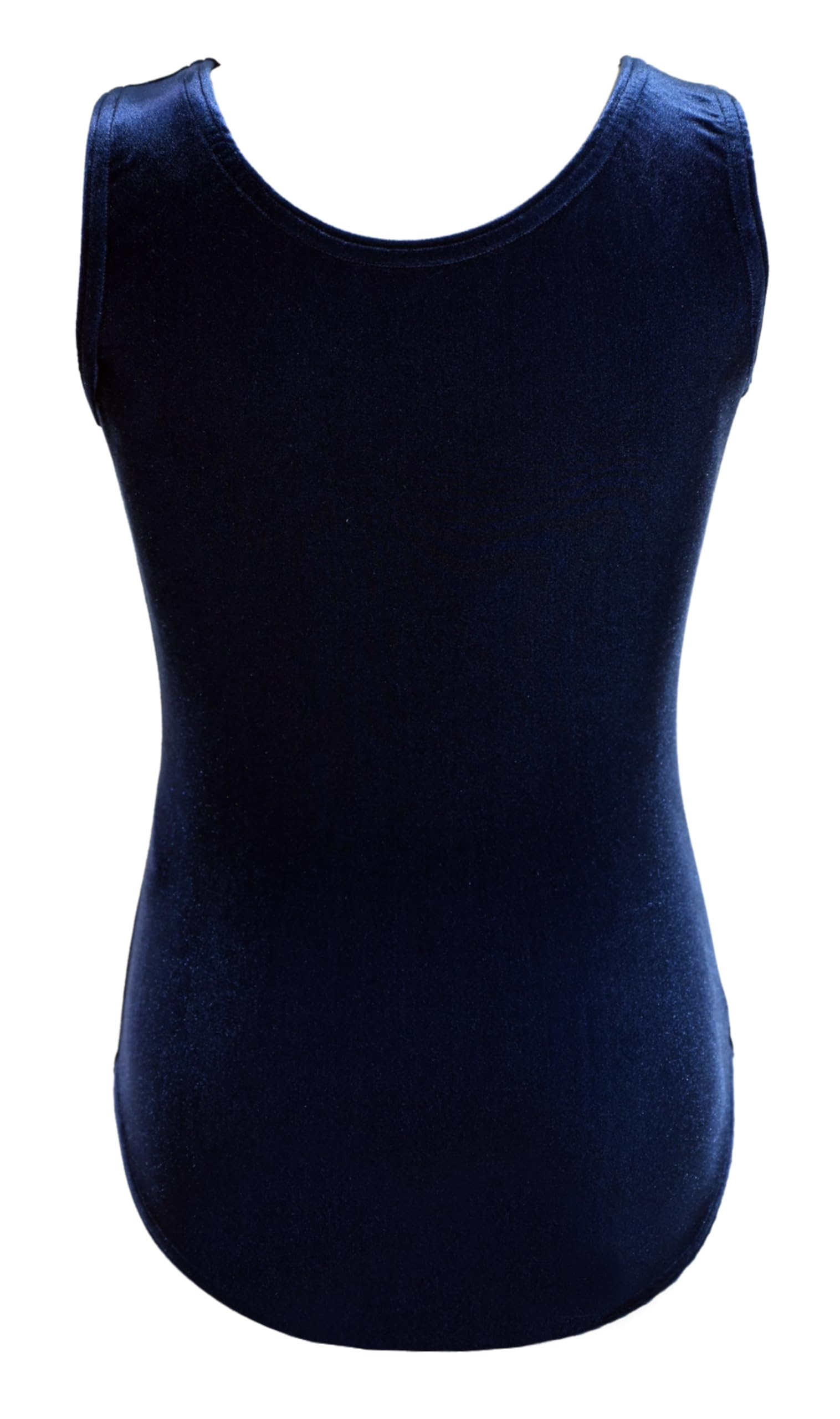 Mädchen Gymnastikanzug mit Glitzerplättchen – Kurzarm Turnanzug aus Samt oder LYCRA®-Fasern mit Rundhalsausschnitt – Made in Germany