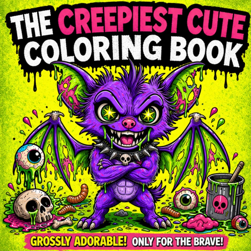 The Creepiest Cute Coloring Book: A Gross and Hilarious Collection of Weird Creatures for Children ,Teens and Adults Cute Monster ,Relaxing For The ... of the Ugliest Coloring Books in the World)