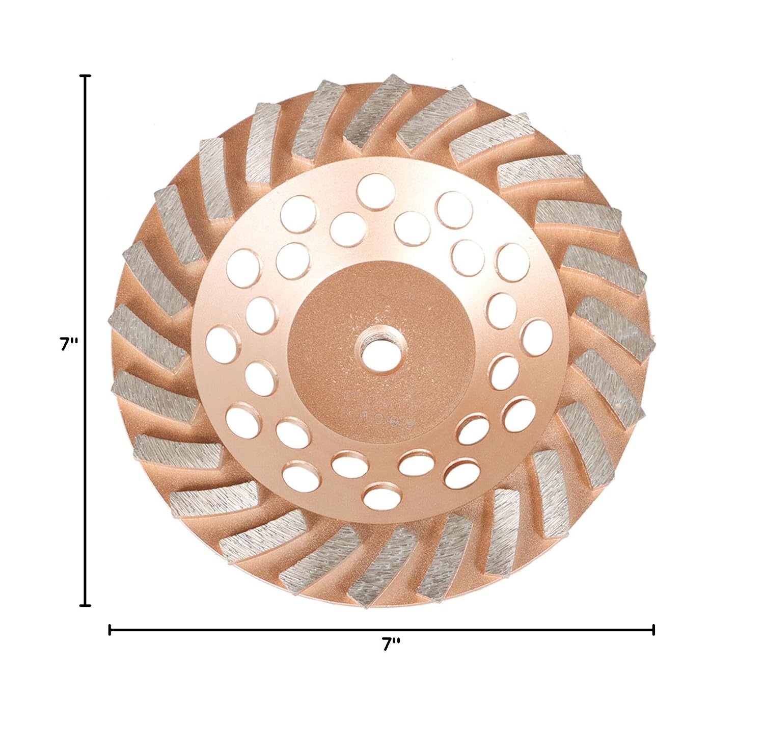 marddpair 7 Inch 24 Turbo Segments 5/8 Inch -11 Arbor Grinding Wheels Diamond Cup Grinding Wheels Fit for Concrete and Masonry Available