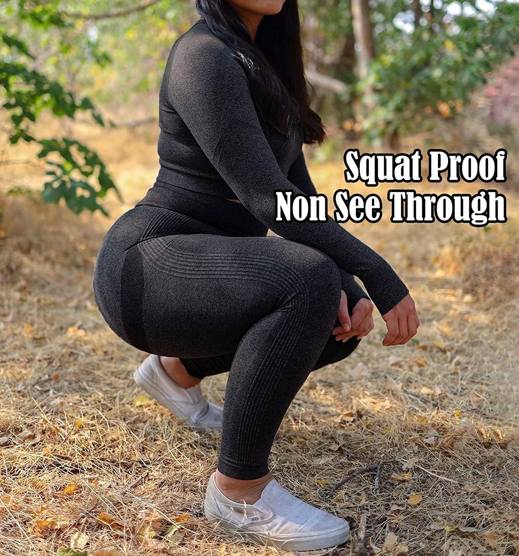 CFR Women's High Waist Workout Seamless Scrunch Booty Leggings Butt Lift Gym Fitness Girl Sport Active Yoga Pants