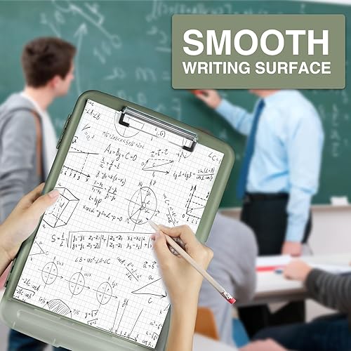 Miniatura 136 de Sooez - Sujetapapeles de documentos clínicos con almacenamiento, sujetapapeles de plástico resistente y alta capacidad con soporte para bolígrafo