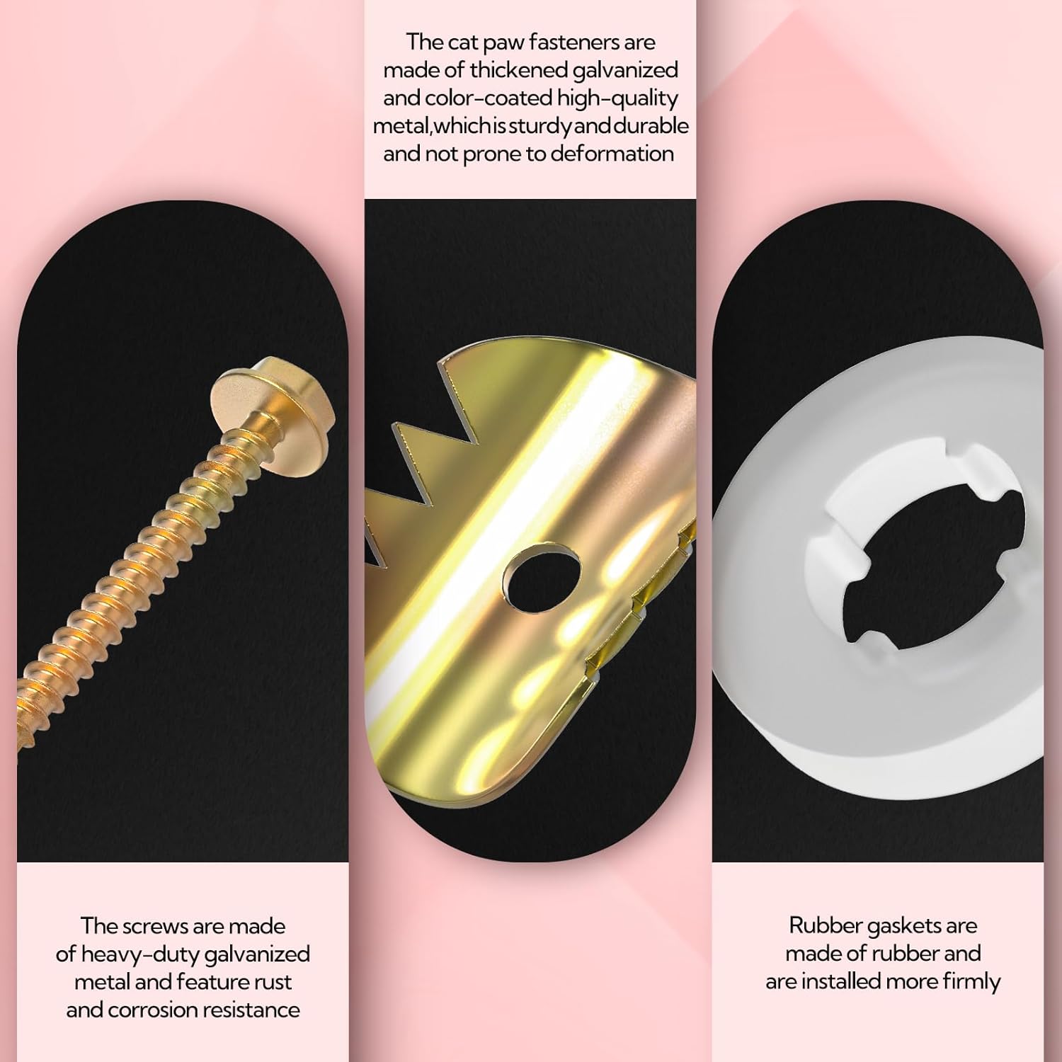 200Pcs 1.5" Cat Claw Fasteners, Reuse Galvanized Fence Staples Wire Fixer with Drill Bit for Wire Fencing Mesh