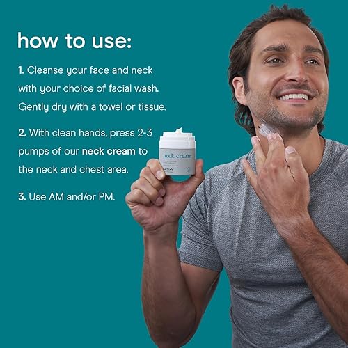 Miniatura 4 de Baebody Crema reafirmante para el cuello con AHA, CoQ10, ácido glicólico, té verde para piel flácida, líneas finas, arrugas, 1.7 onzas líquidas