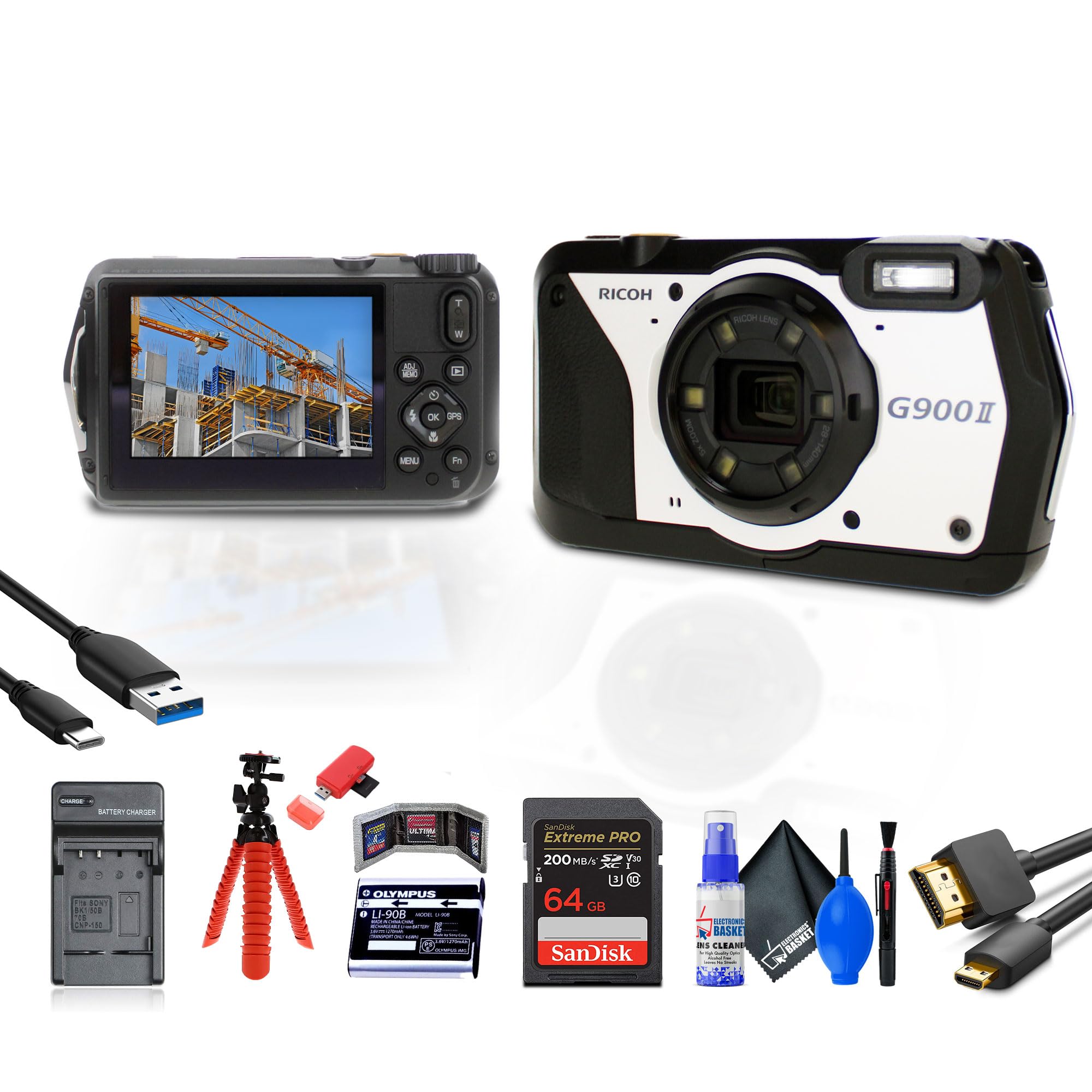Amazon.com : Ricoh G900 II Digital Camera (01472) Bundle Including