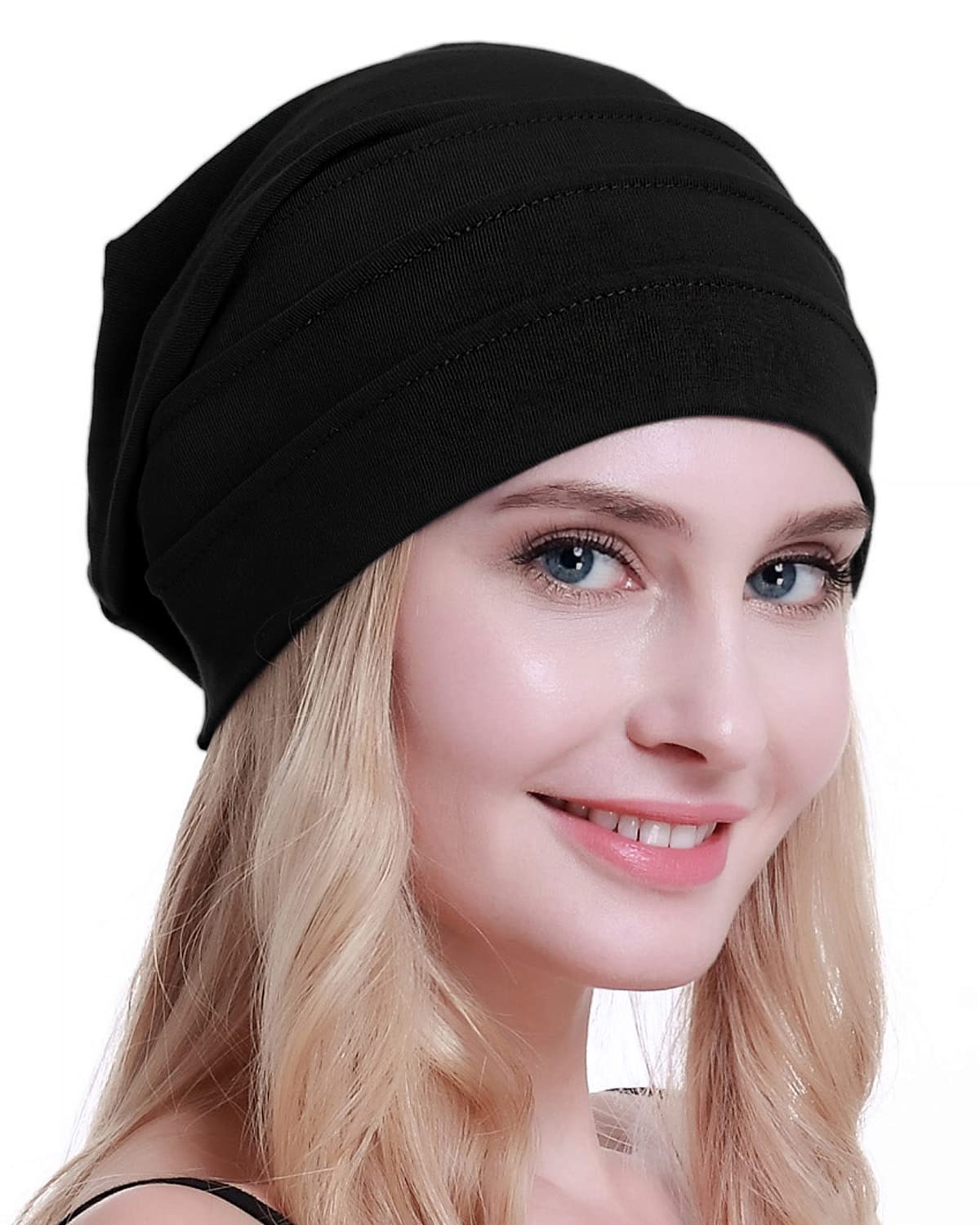 Osvyo - Berretto in cotone da donna per chemio in caso di cancro e perdita di capelli, imballaggio sigillato