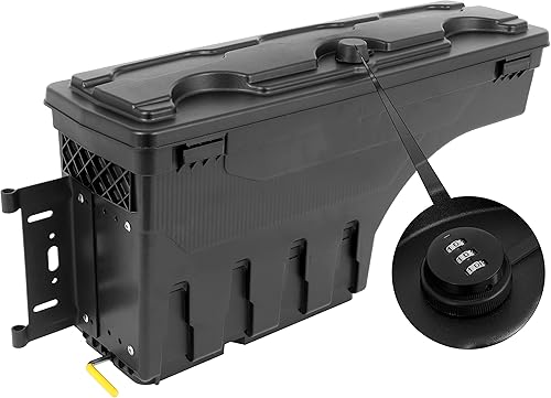 Vista 20 de ROADFAR Caja de almacenamiento para caja de camioneta con contraseña F-150 1997-2014 con contraseña, caja de herramientas para caja de herramientas