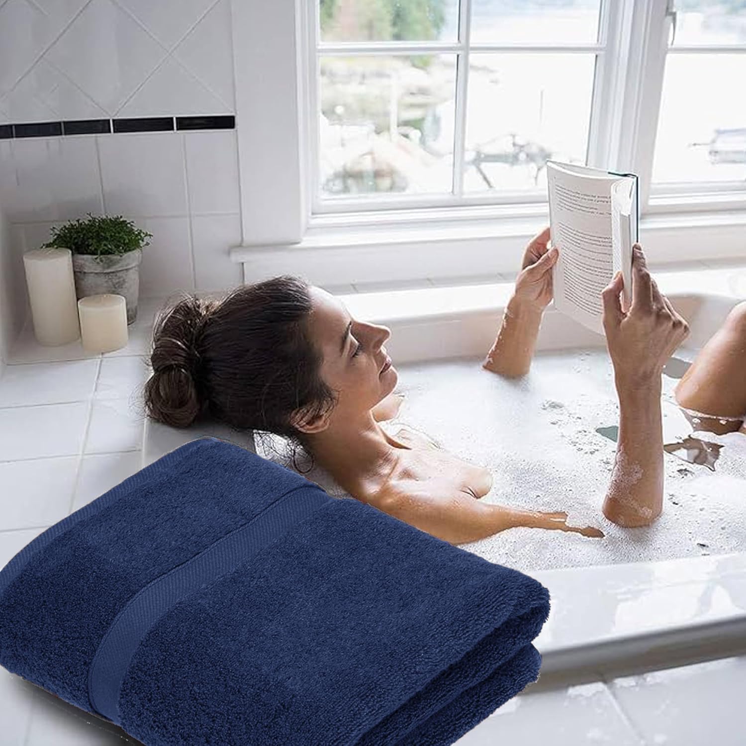 Hieftan Towels Bath Sheet Set - Image 4