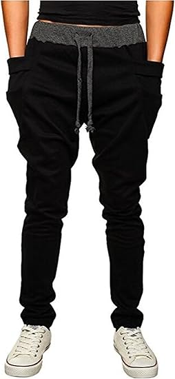 Boys slim fit black joggers Outlet