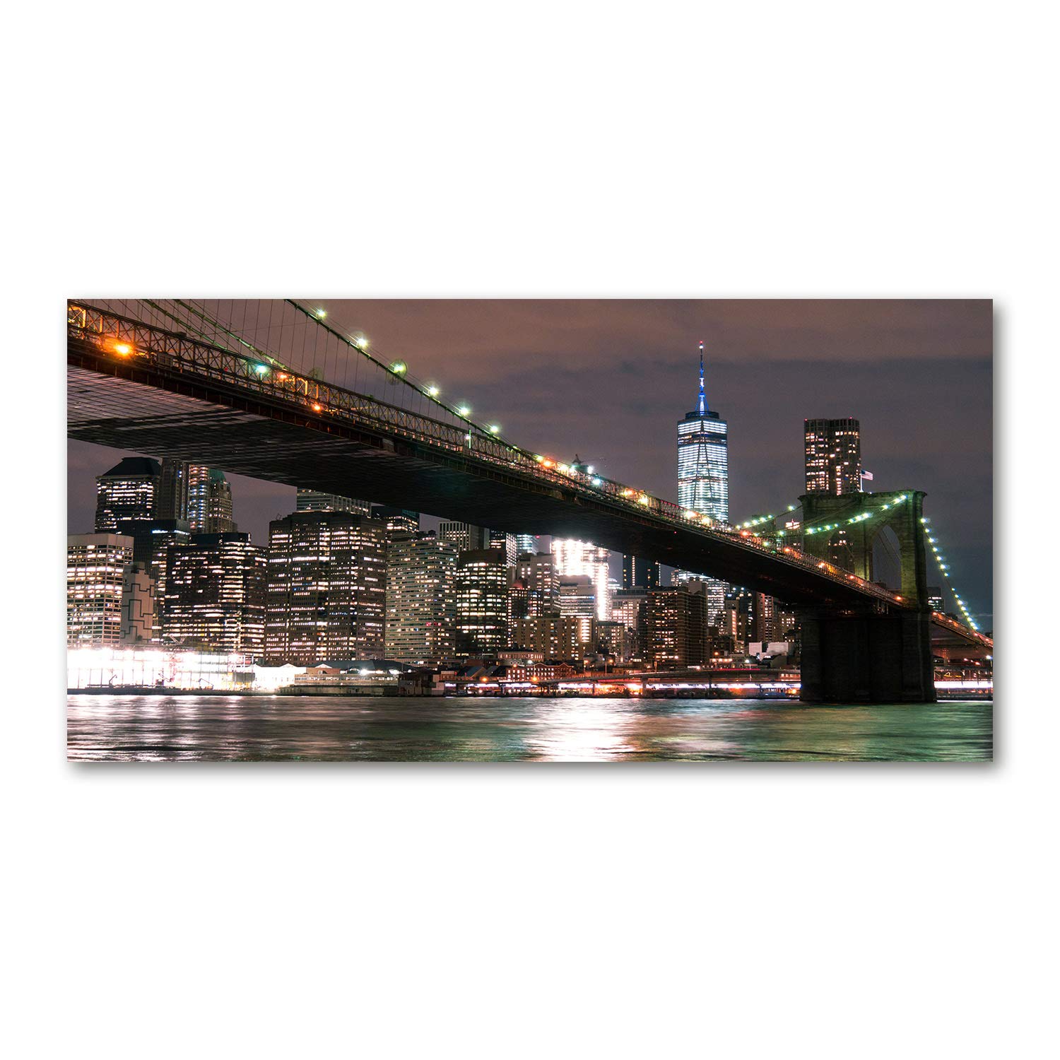 Tableau acrylique Manhattan 120x60cm pour déco de salon moderne