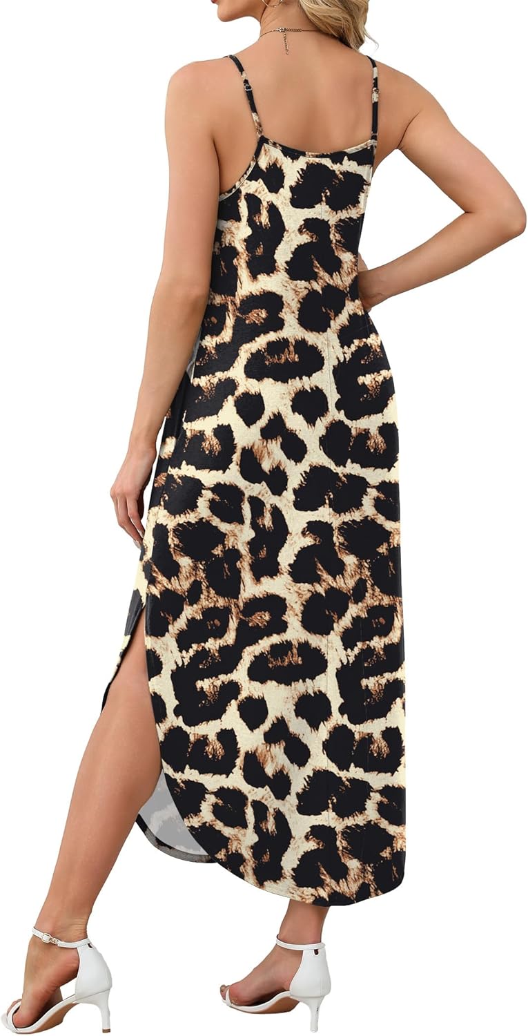 WIHOLL Women's Maxi Dresses for Women Casual Long Summer Sun Dresses 2026 Spaghetti Strap Hawaiian Vacation Outfits for Women - Image 5