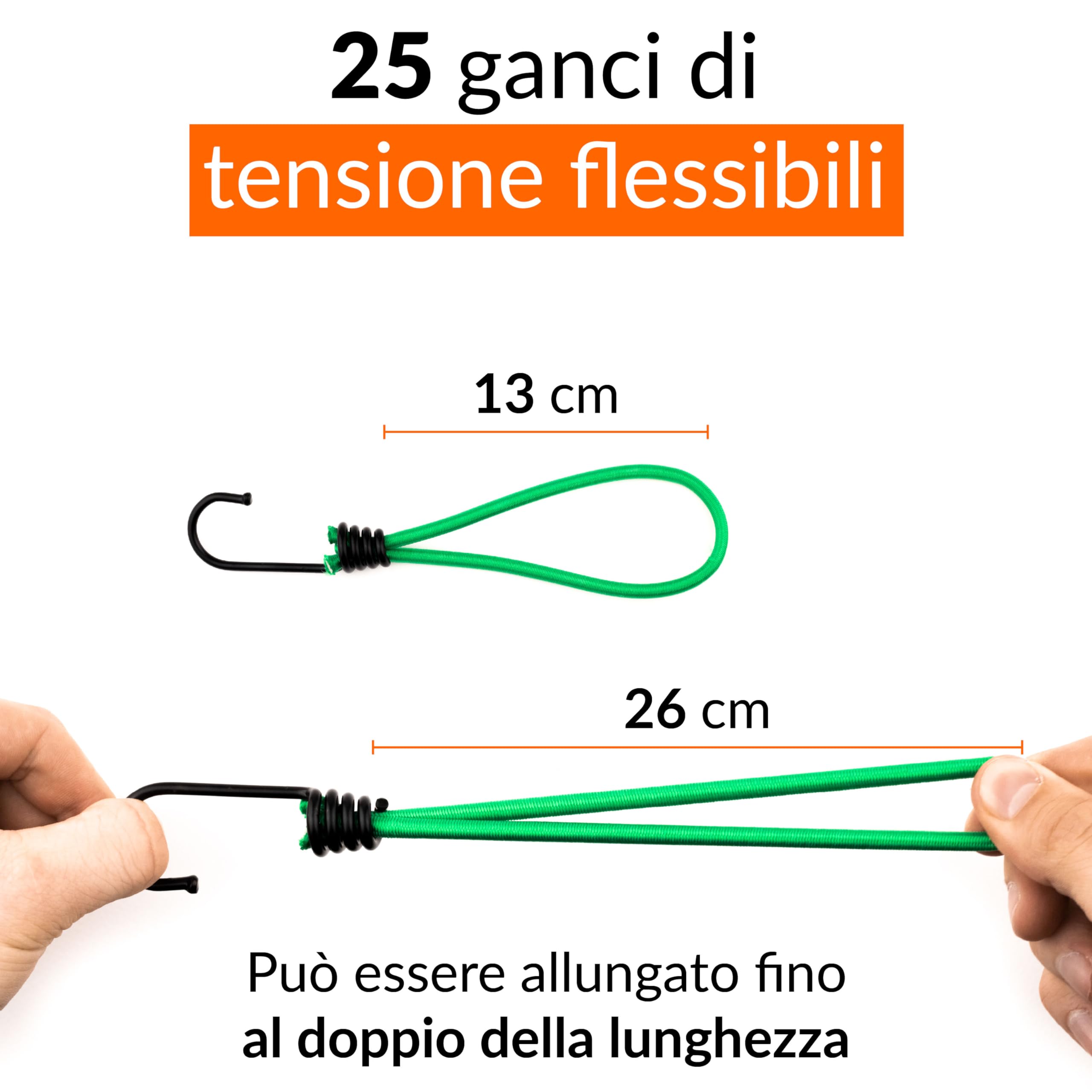 Clip di Fissaggio Elastico per Tenda Barca Yacht Camper