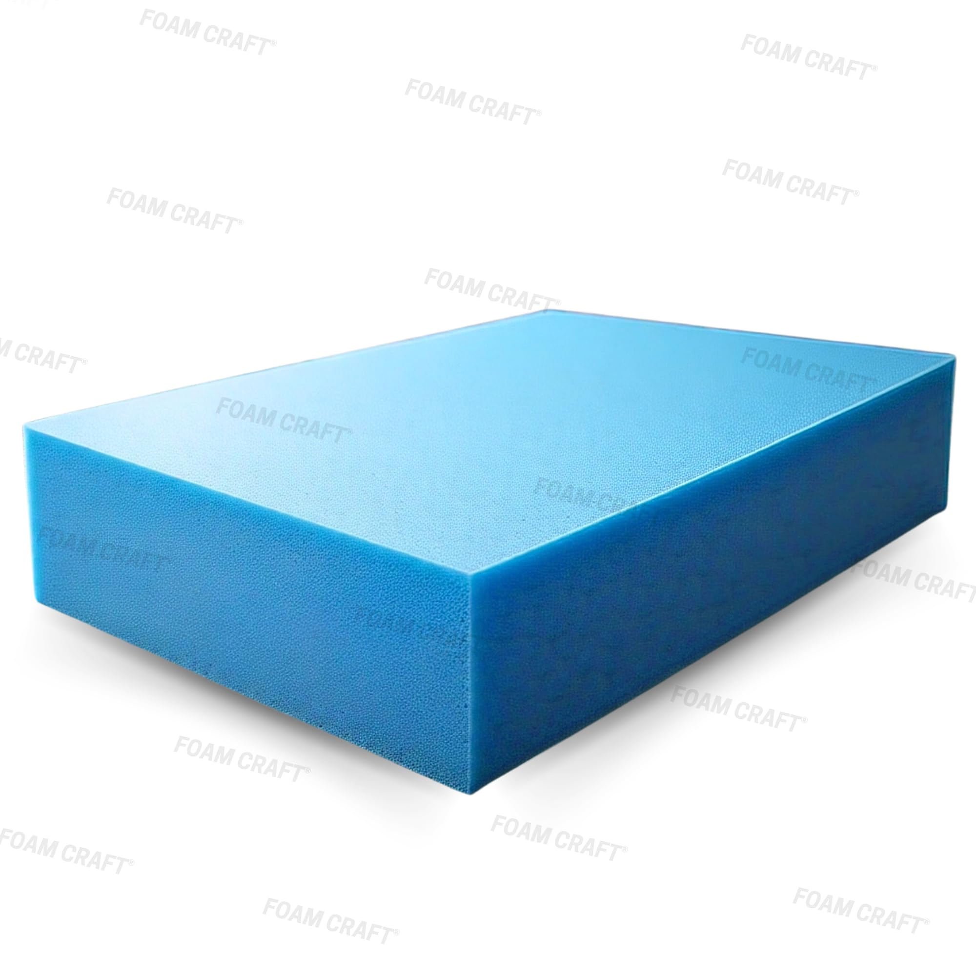 High Density Upholstery Foam for Chair Cushions, Seat Pads & Furniture Renewal, Custom Cut Foam for Sofa Bed, Mattress toppers & Sofa padding for Indoor/Outdoor Furniture (Blue Foam, 40x200x15cm)