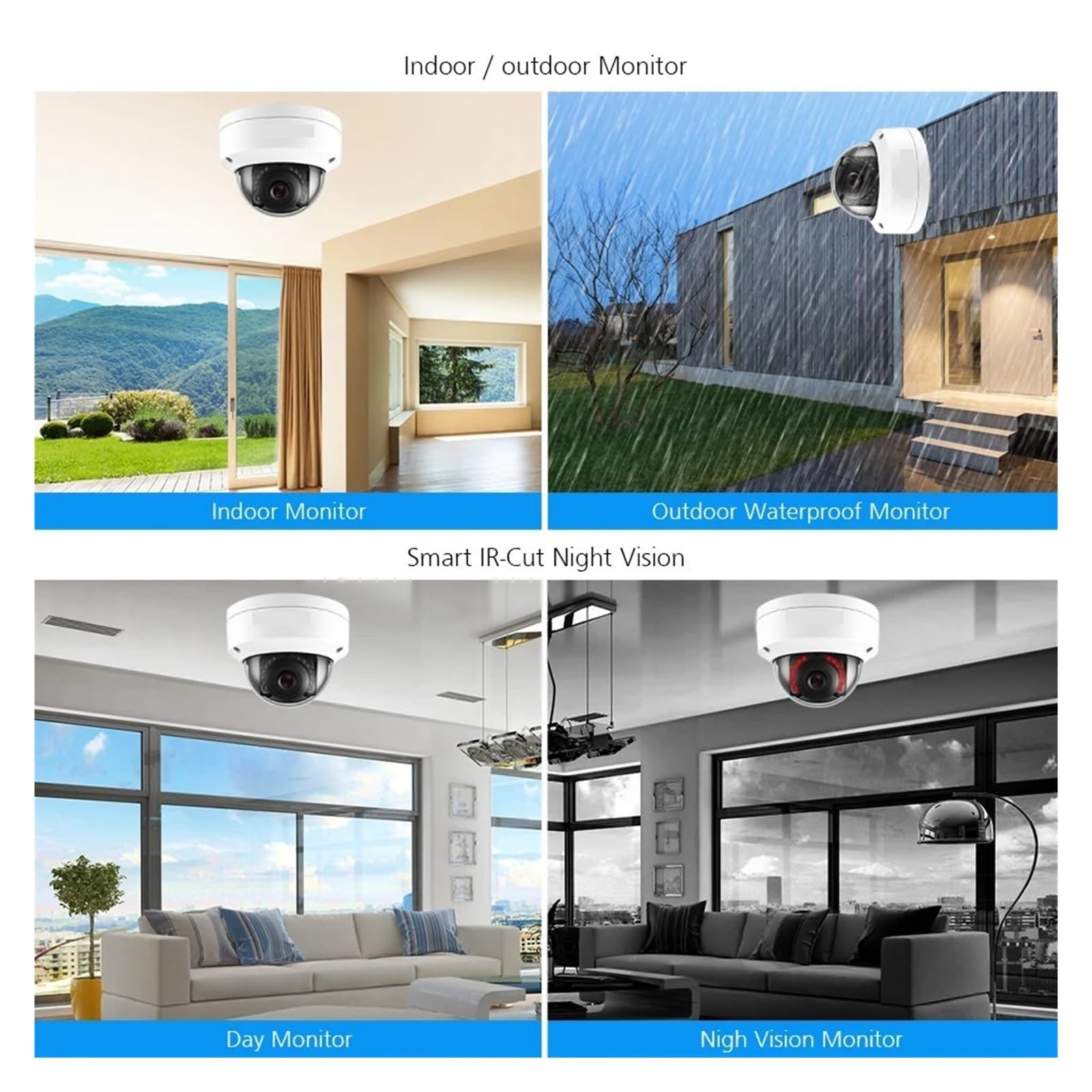 Zestaw NVR 16 Kanałów 4K H.265 AI, Kamera Kopułkowa Do Użytku Wewnętrznego, Odporna Na Akty Wandalizmu, 8 MP, 5, Monitoringu Wideo POE IP Z Dźwiękiem Wykrywanie Ruchu(None,16 NVR x 8PCS 8MP)