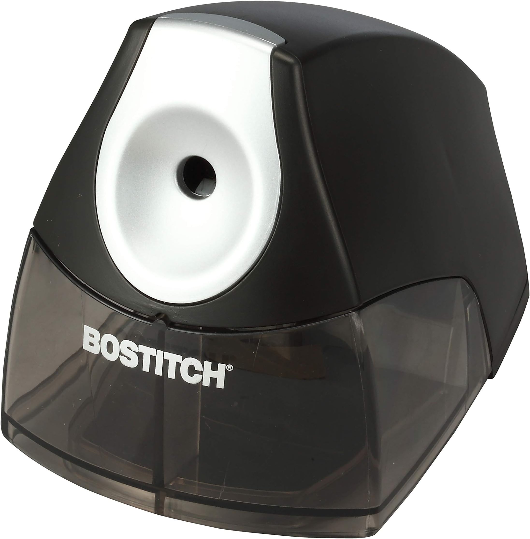 Office Electric Pencil Sharpener for Classroom & Desk Use, Heavy-Duty Stall-Free Motor, High-Capacity Shavings Tray, Black
