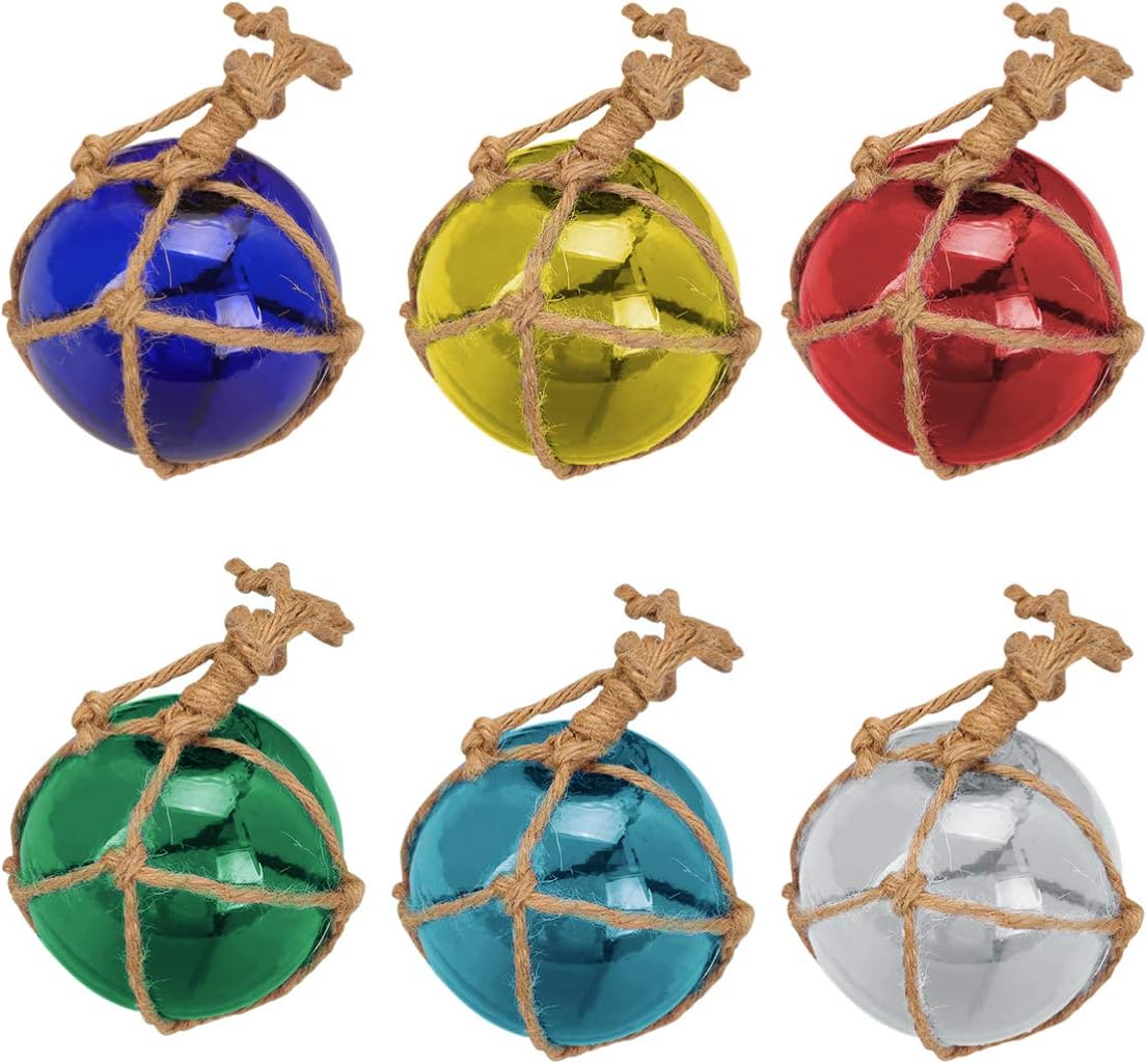 FOMIYES Nautical Glass Balls Glass Fishing Floats Balls