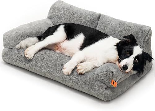 Miniatura 13 de MEWOOFUN Cama para gatos de interior, cama lavable para perros pequeños y gatos con funda extraíble, sofá esponjoso para gatos con parte inferior