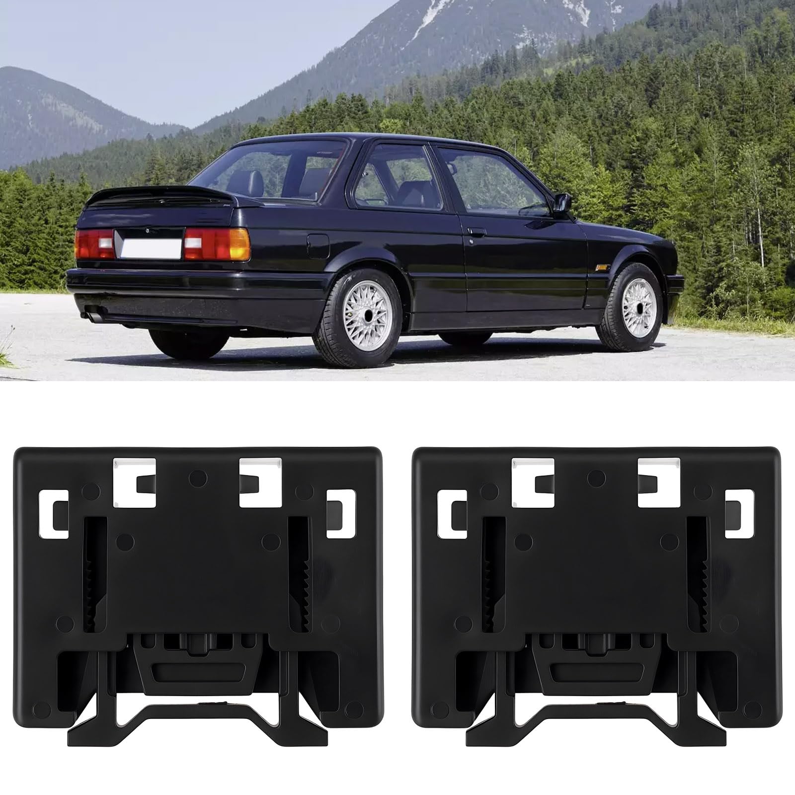 EMSea Lot de 10 Clips de Fixation pour Seuil de Porte (51711938940) Compatible avec BMW E30 E32 Et E34 Protections Latérales